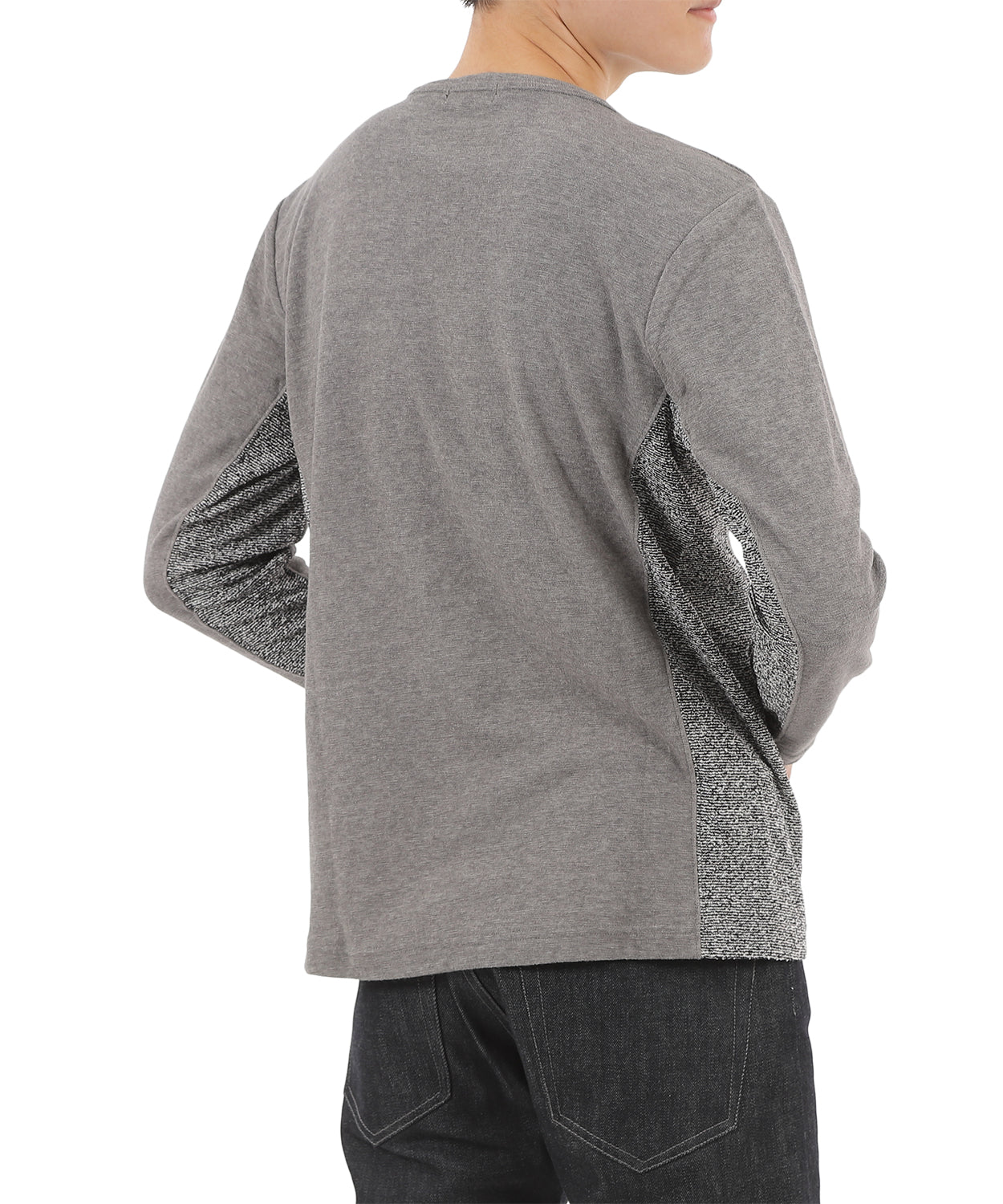 【SALE/50%OFF】パイル切替 ロングTシャツ