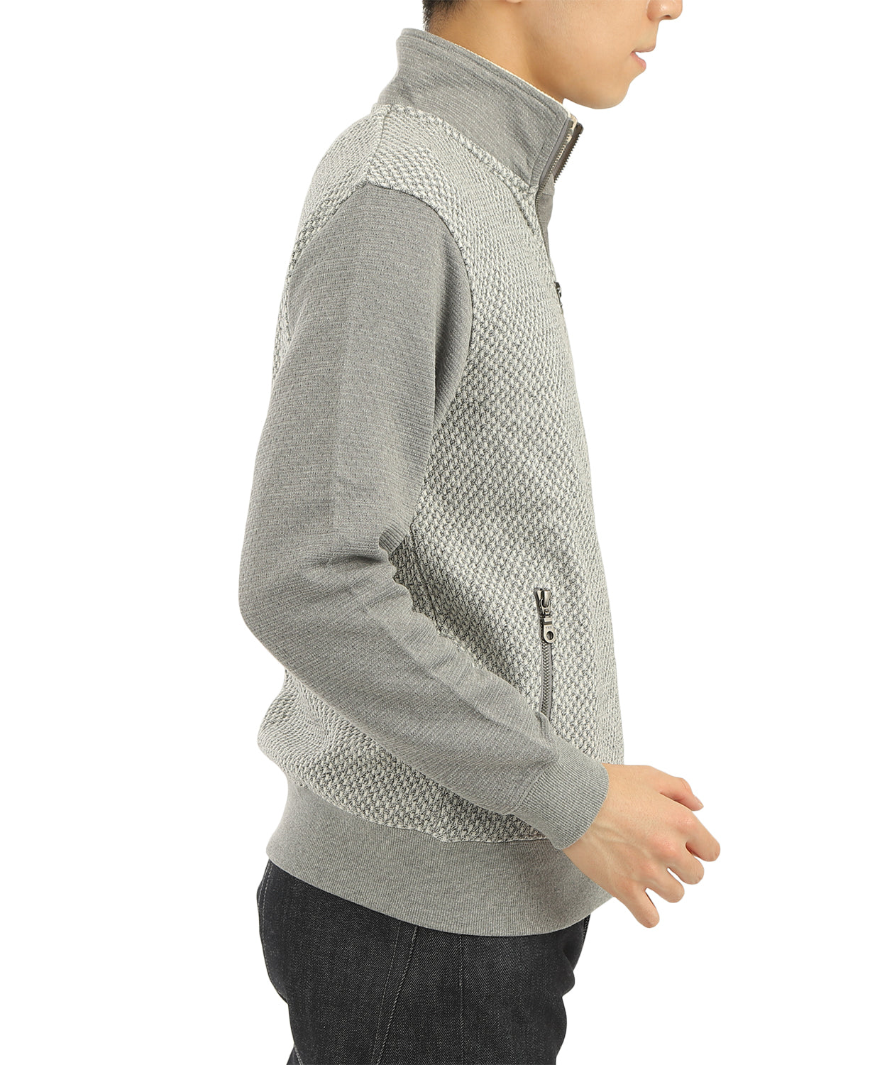 【SALE/30%OFF】ワッフルWフェイス フルジップカーディガン