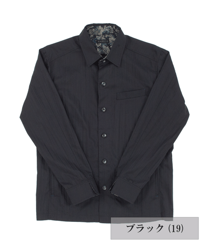 【SALE／50%OFF】ラミーストレッチワッシャー シャツブルゾン