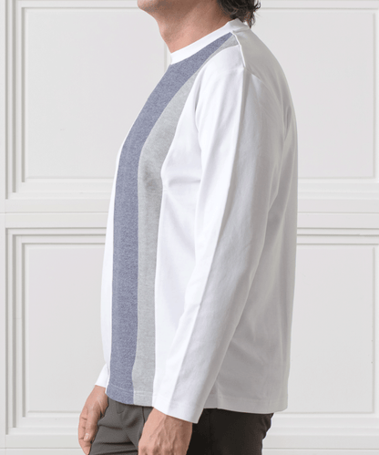 スムース 異素材切替 ロングTシャツ