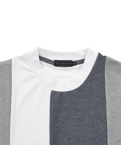スムース 異素材切替 ロングTシャツ