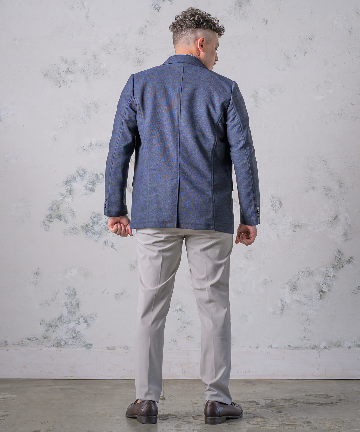 【SALE20％OFF】カラミ織 無地ジャケット ｜ 清潔感あふれる透け感と、軽やかな着心地のサマージャケット