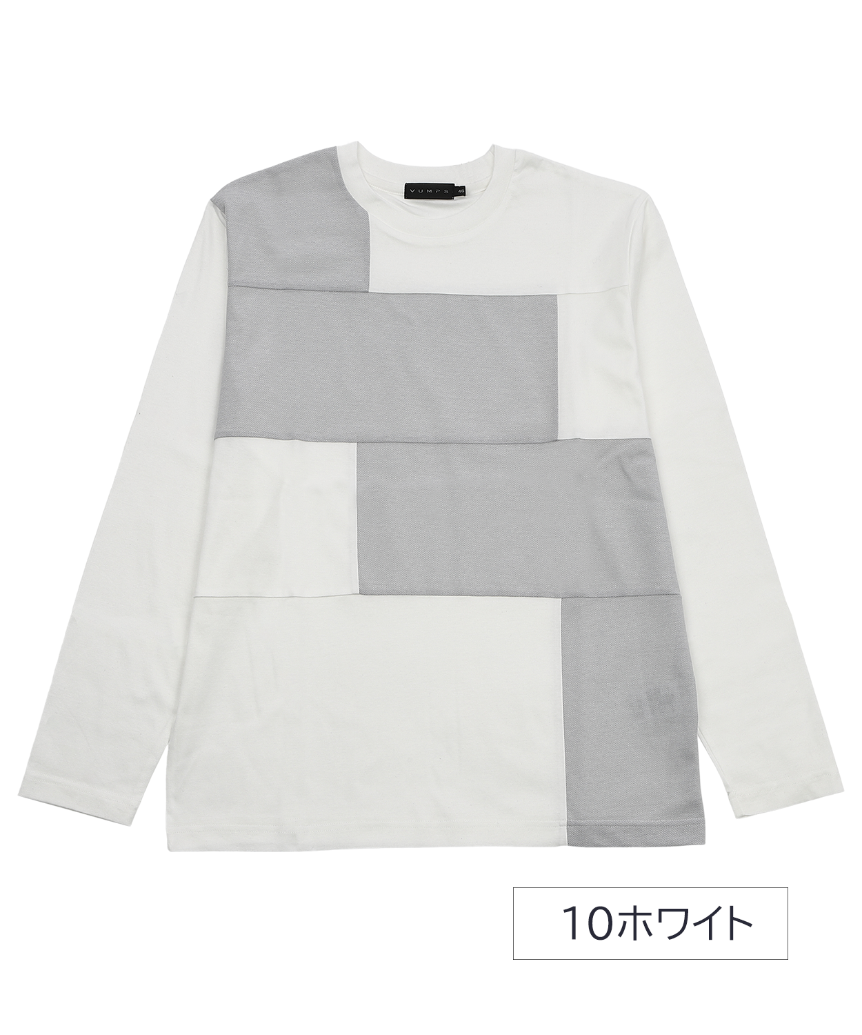 【日本製】 異素材切替ロングスリーブTシャツ