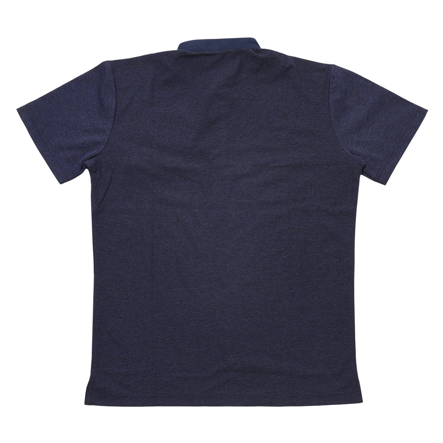 【SALE／30％OFF】変形カノコボーダー スタンドカラー 半袖ポロシャツ