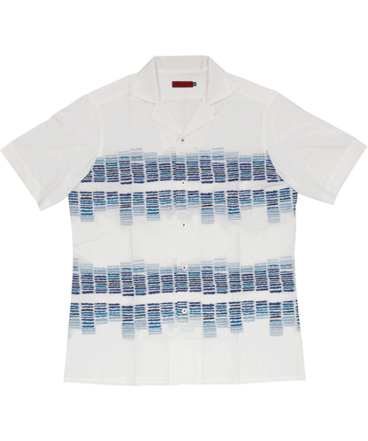 VUMPS RED カットジャカード セミワイドカラー 半袖シャツ