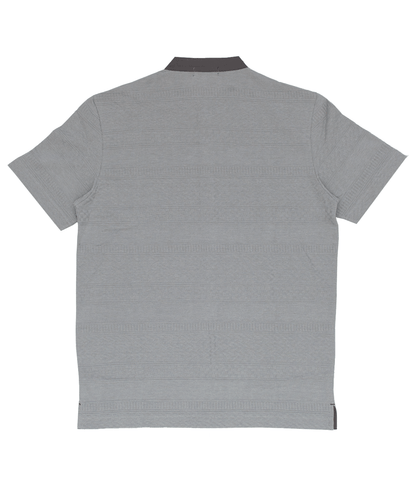 【SALE／50%OFF】サイロ杢 リンクスジャカード ヘンリーネックTシャツ