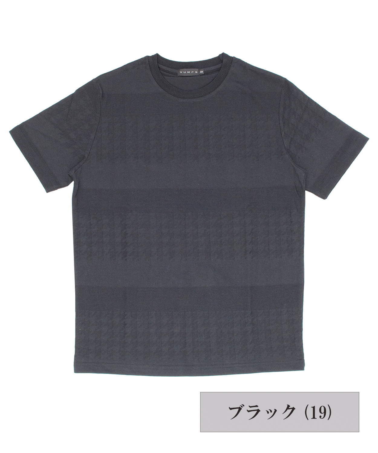 【SALE／30%OFF】リンクス千鳥格子 ジャカードTシャツ