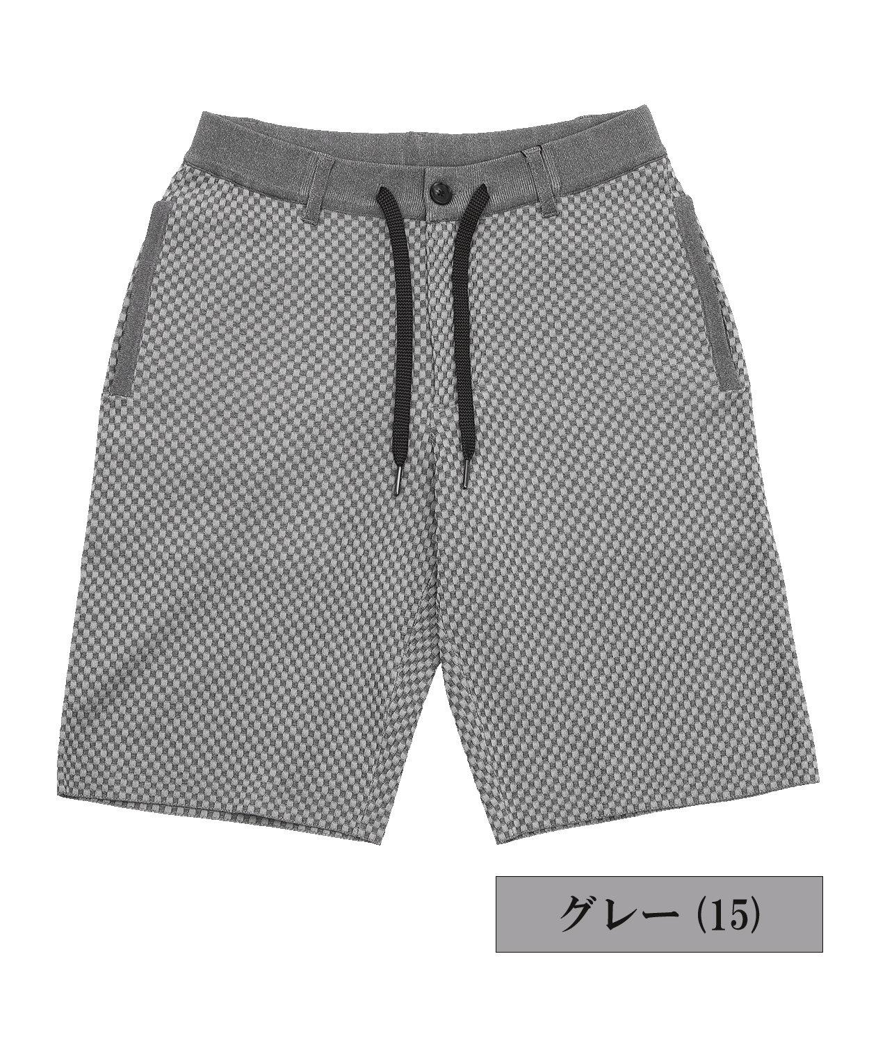 14G格子柄ニット ショートパンツ