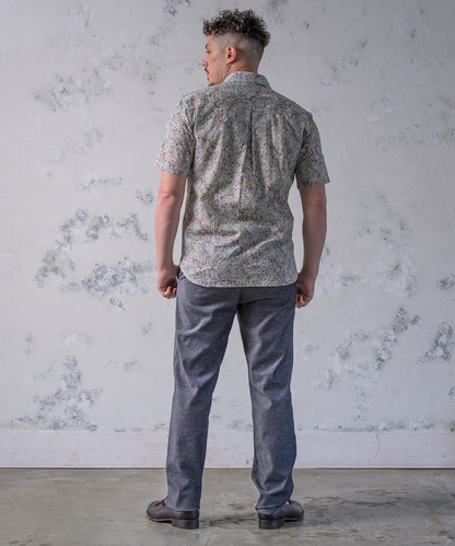 【SALE20％OFF】シワになりにくく、美しい伝統のリバティ ミラクルローンウェーブプリントSWシャツ