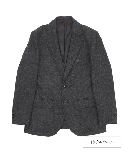 リサイクルウールカシミヤ混ジャケット