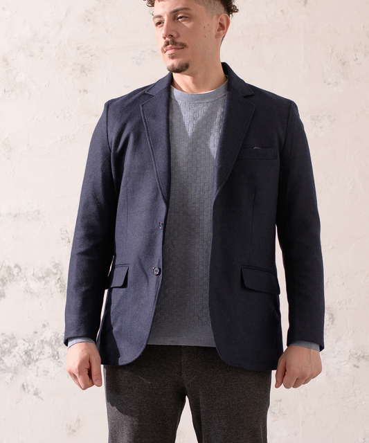 【SALE/50％OFF】リサイクルウールカシミヤ混ジャケット