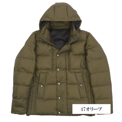 【軽くて暖かい】リップストップ ショート丈 ダウンブルゾン 無地｜撥水 防風 軽量 保温性