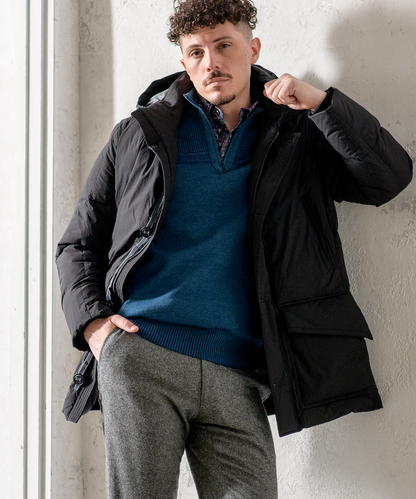 CORDURA スモールリップル ダウンコート｜高耐久・軽量・防風性に優れた機能派アウター