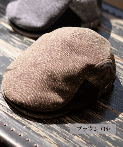 ジャズネップツイル切替 ハンチングキャップ