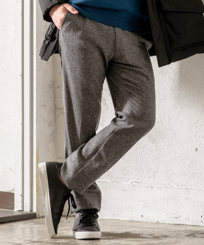 リサイクルウール カシミヤ混パンツ