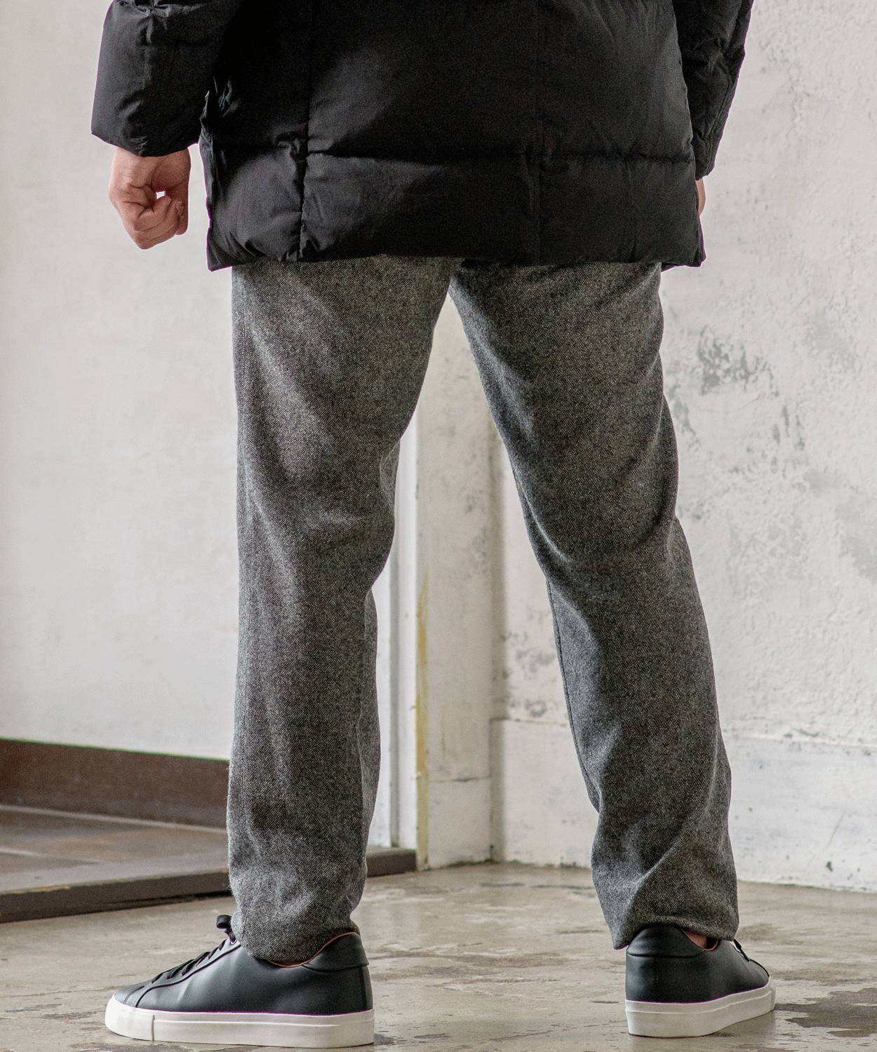 リサイクルウール カシミヤ混パンツ