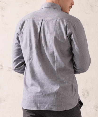 トップ杢 ネルへリンボン BDシャツ