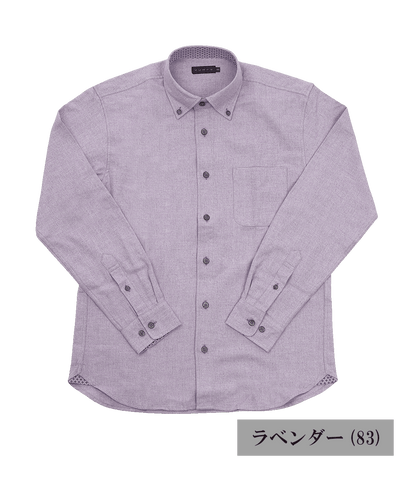 トップ杢 ネルへリンボン BDシャツ