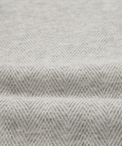 へリンボンジャカード フルジップカーディガン