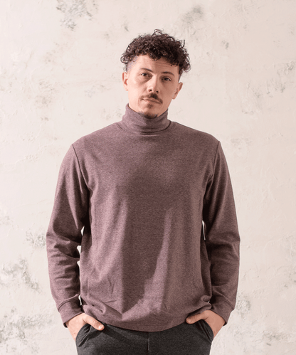 ミジンボーダー タートルネックTシャツ