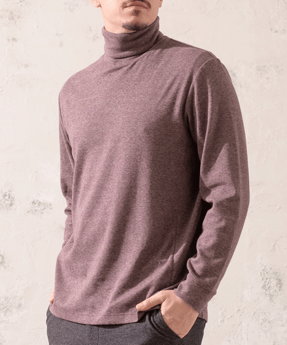 ミジンボーダー タートルネックTシャツ