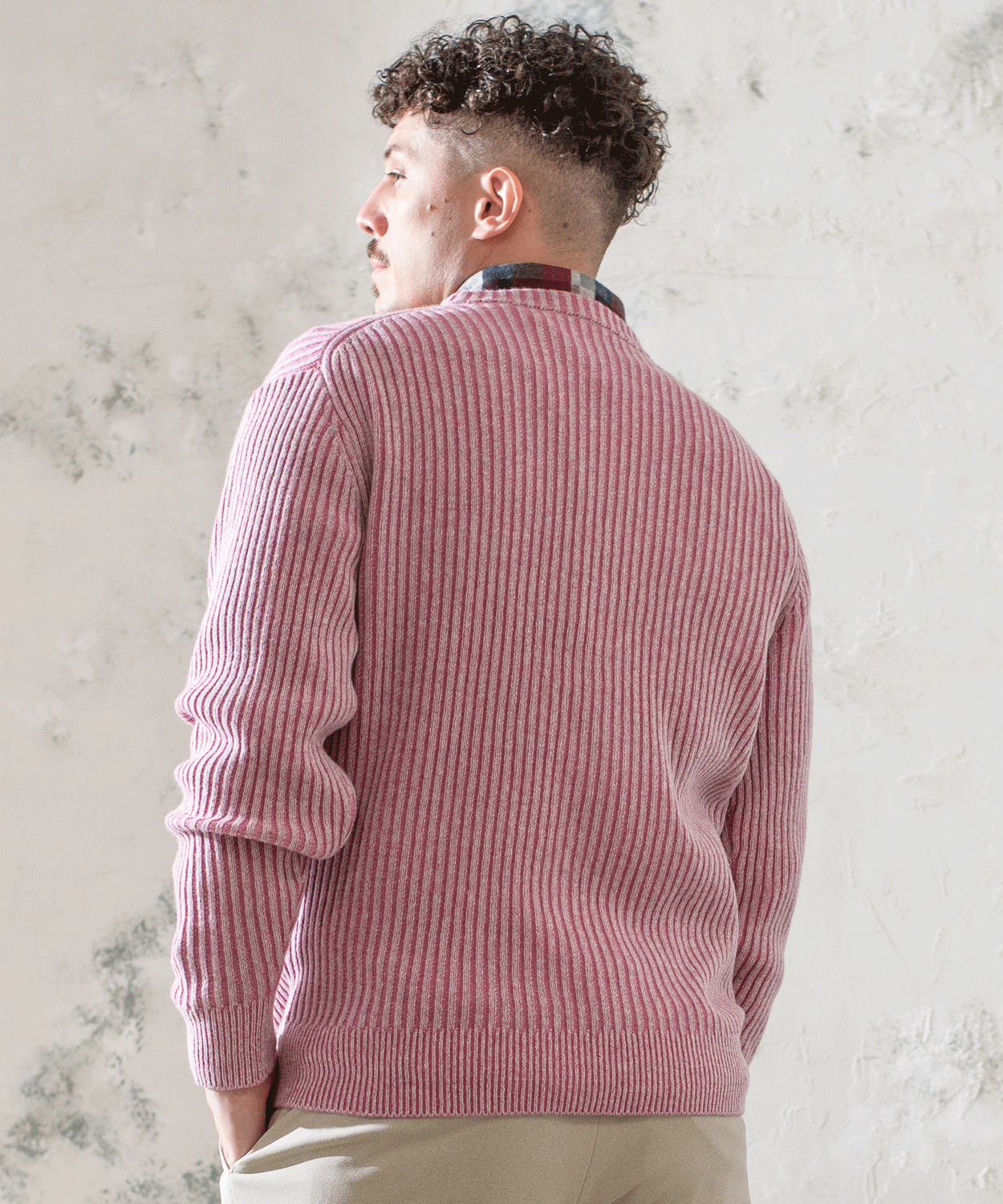 7G SHIRAZ ケーブル編み クルーネックニット