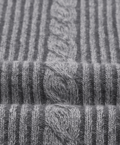 7G SHIRAZ ケーブル編み クルーネックニット