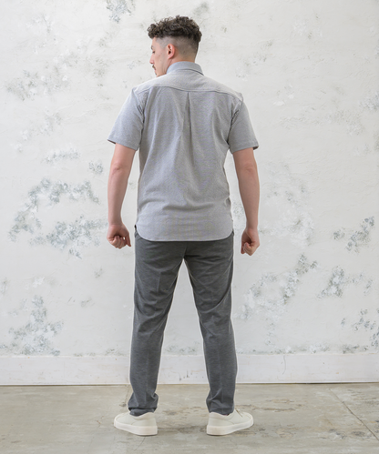 【SALE20％OFF】【夏を彩るストライプ】ニットサッカー シャツ ｜ 汗ばむ日もベタつかない「肌離れの良さ」