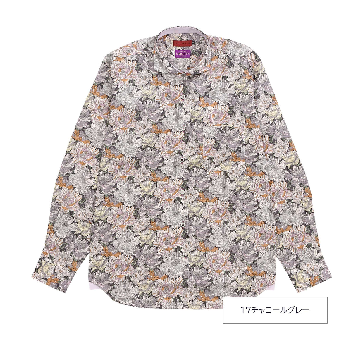 LIBERTYプリントシャツ メンズ 綿100%｜日本製 ノンアイロン