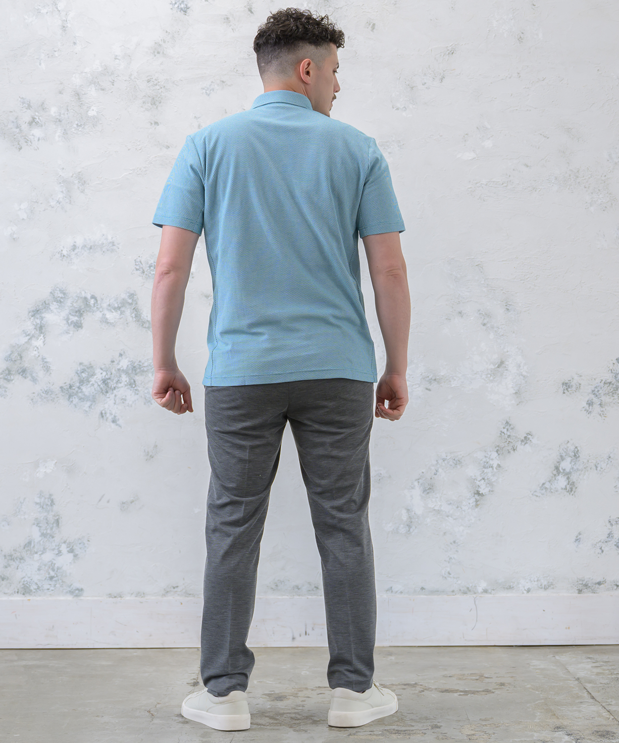 【SALE20％OFF】【涼感のハニカム】高通気ポロシャツ ｜ 汗をかいても肌に張り付かない、大人のための清潔感