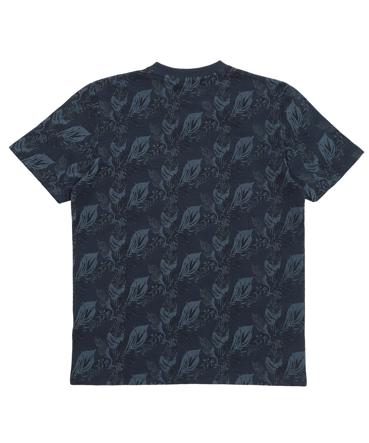 【陰影に魅せる花柄】リンクスフラワープリント VネックTシャツ｜1枚でサマになる大人の艶感カットソー