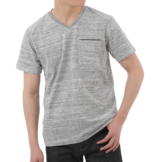 ピラミッドカノコ Vネック半袖Tシャツ