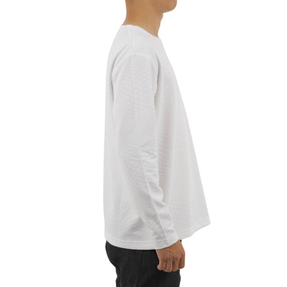 VUMPS ジオメトリック ロングＴシャツ（WHITE / BLACK）