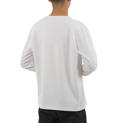 VUMPS ジオメトリック ロングＴシャツ（WHITE / BLACK）