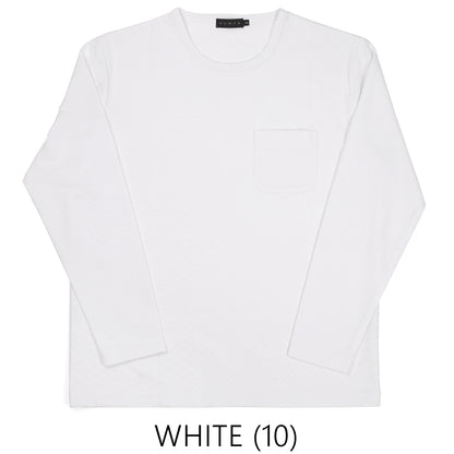 VUMPS ジオメトリック ロングＴシャツ（WHITE / BLACK）